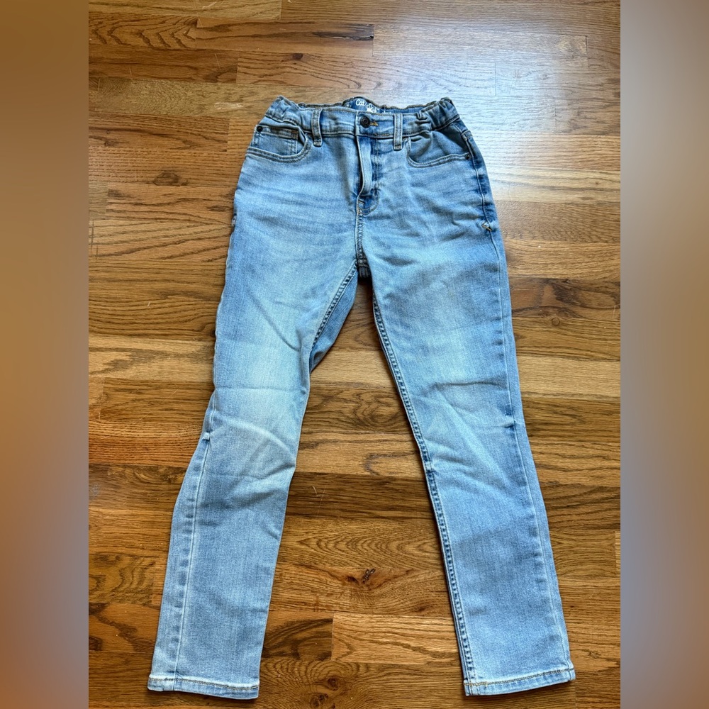 Cat & Jack Denim Blue Stretch Jeans- boys slim fit
